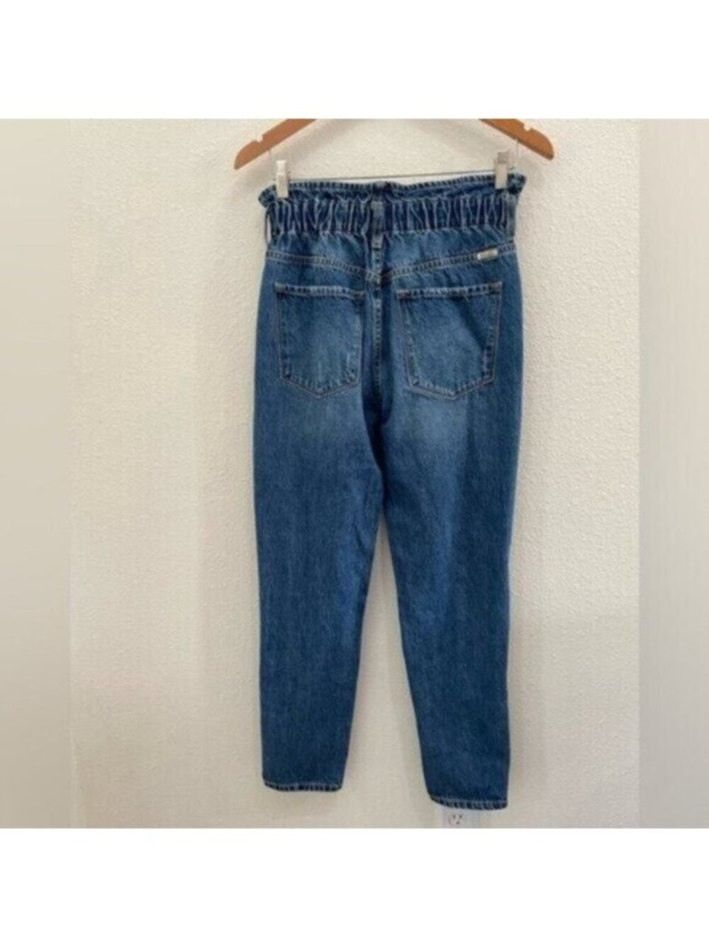 Kancan High Rise Distressed Jeans Boyfriend Stretch Boho Shabby Chic - Picture 7 of 8